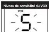 DEWALT DXPMR800 - TPour régler la sensibilité de VOX : - 2