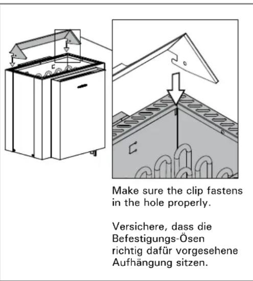 HARVIA Qubic Combi HBQ904SM - Befestigung des Saunaofens an der Wand - 3