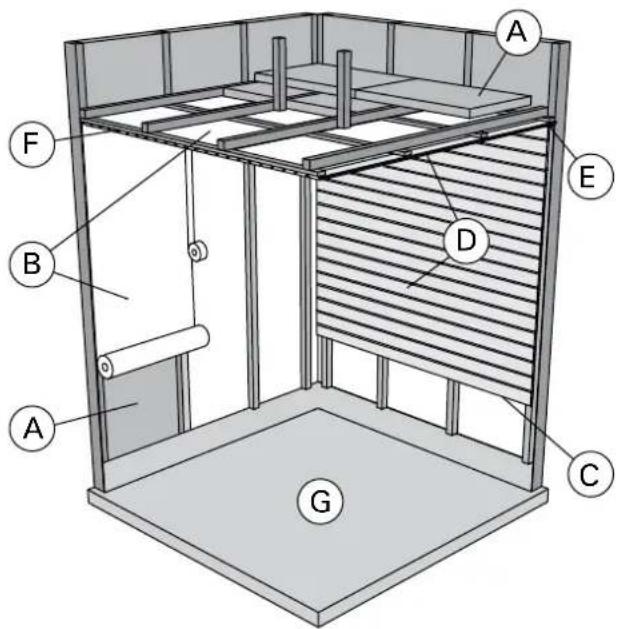 HARVIA Qubic HBQ904EM - SALA DA SAUNA - 1