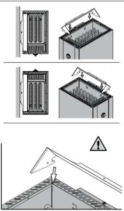 HARVIA Qubic HBQ454 - Befestigung des Saunaofens an der Wand Siehe Abbildung 7. - 2