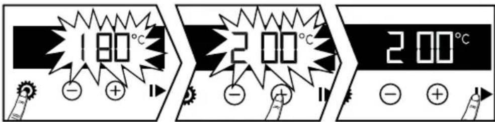 BRANDT BKC7154 - - Changing the temperature - 1
