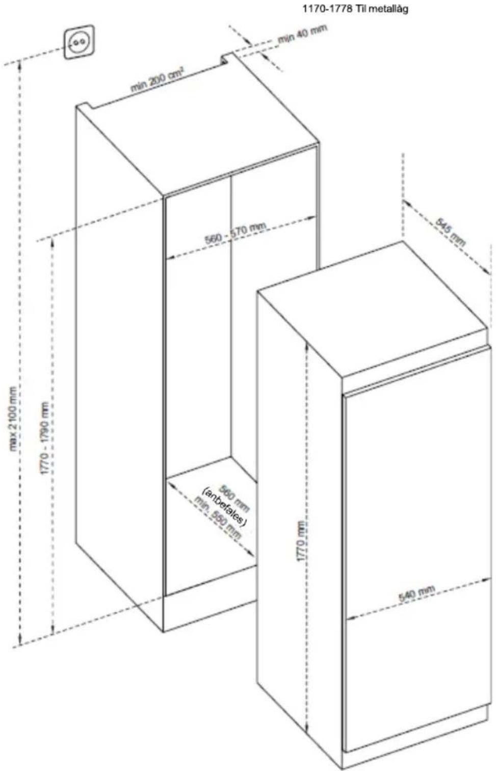 BRANDT BIL1770EB - Installationsvejledning - 1