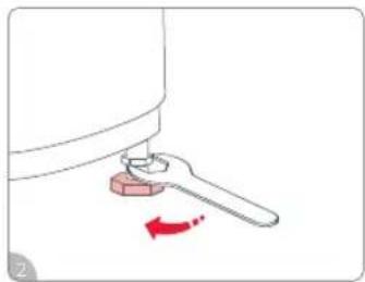 ROBOROCK Zeo Mini - ② Réglage des pieds de mise à niveau (ne retirez pas les pieds) - 2