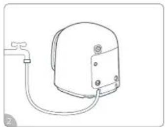 ROBOROCK Zeo Mini - ③ Collegamento del tubo flessibile di ingresso dell'acqua - 4