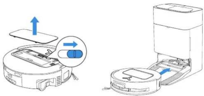 ECOVACS DEEBOT T80 OMNI - ③ Schalte den Roboter ein und lade ihn auf - 1