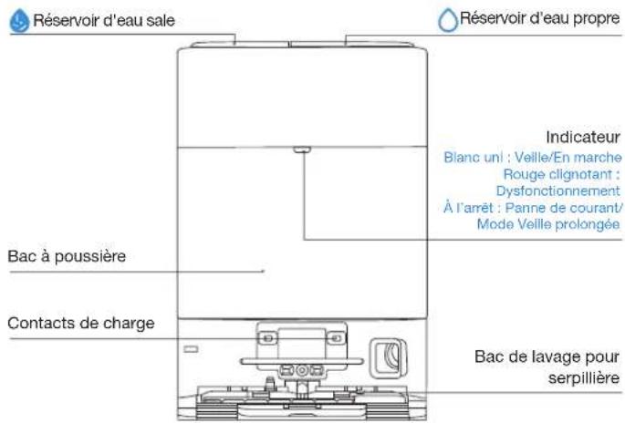 ECOVACS DEEBOT T80 OMNI - Vue intérieure (sous le capot) - 2