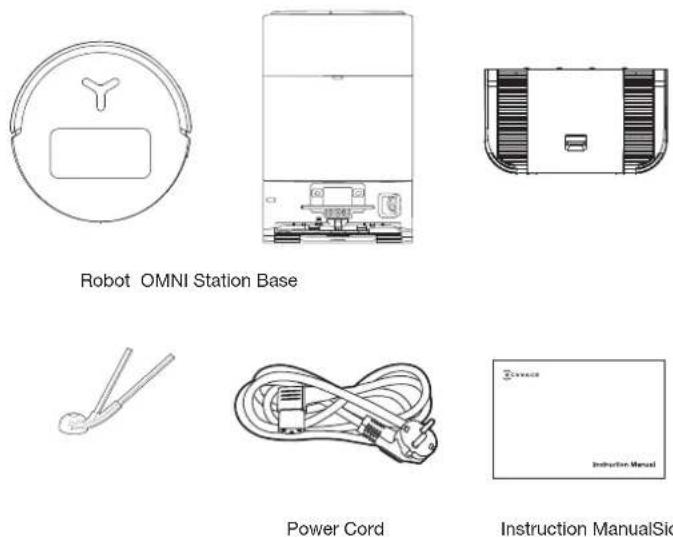 ECOVACS DEEBOT T80 OMNI - PACKAGE CONTENTS - 1