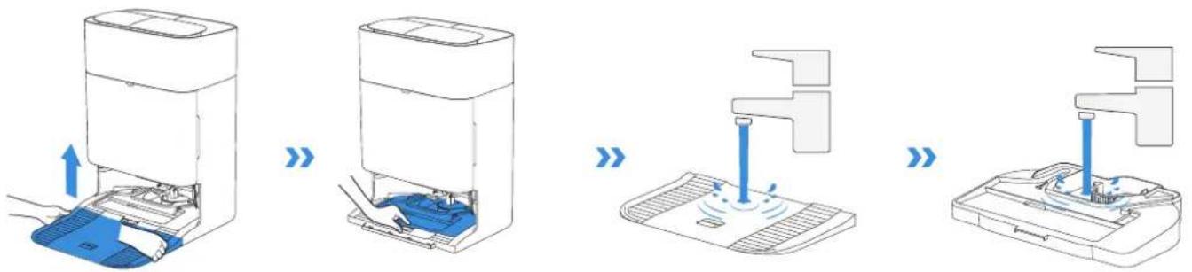 ECOVACS DEEBOT T80 OMNI - Reinigen der Antriebsräder - 2