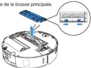 ECOVACS DEEBOT T80 OMNI - Entretenir la brosse principale et la brosse latérale Nettoyez la brosse principale. - 1