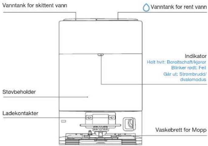 ECOVACS DEEBOT T80 OMNI - OMNI-stasjon sett forfra - 1
