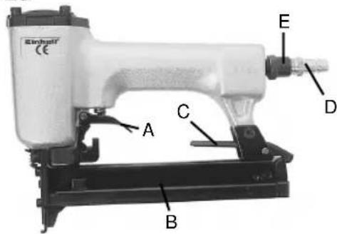 EINHELL DTA-P.40 - Oversigt over maskinen - 1