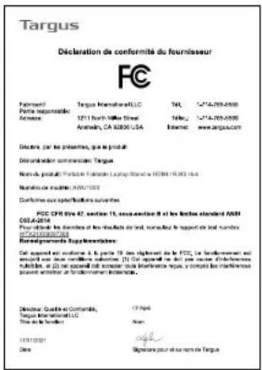 TARGUS AWU100005GL - SUPPORT PORTABLE POUR ORDINATEUR PORTABLE + STATION D'ACCUEIL INTÉGRÉE - 1