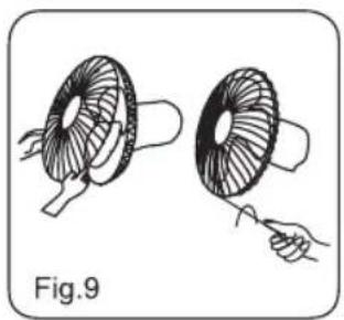 MIDEA FS40-15FR - ASSEMBLAGE DES LAMES ET DES GRILLES DU VENTILATEUR - 3