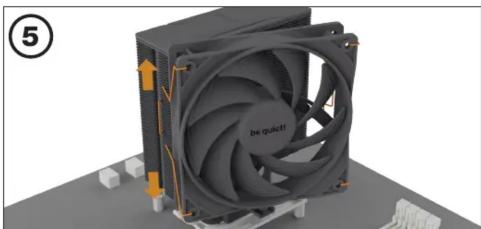 Be Quiet! Pure Rock 3 - Installation des supports de montage - 1