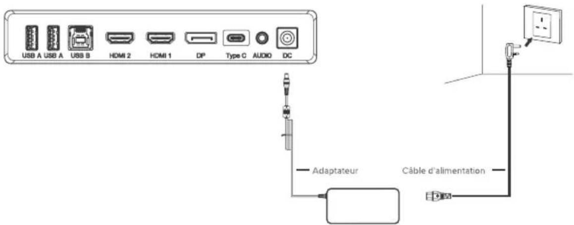 Alogic Clarity 5K Touch 27C5KPDT - Connexion du moniteur - 1