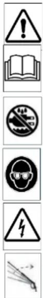 Fuxtec FX-HDR2200 - Symbole bezpieczeństwa | Symbole na produkcie - 1