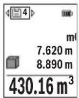 BOSCH GLM 50-27 GC Professional - 'Ενδειξη αποθηκευμένης τιμής - 1