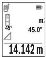BOSCH GLM 50-27 GC Professional - a) Nepřímé měření výšky (viz obrázek E) - 1