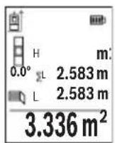 BOSCH GLM 50-27 GC Professional - Seinäpinta-alamittaus (katso kuva H) - 1