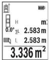 BOSCH GLM 50-27 GC Professional - Измерение площади стен (см. рис. Н) - 1