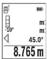 BOSCH GLM 50-27 GC Professional - b) Măsurarea indirectă dublă a înălțimilor (consultați imaginea F) - 1