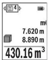 BOSCH GLM 50-27 GC Professional - Запаметени стойности - 1