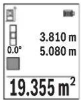 BOSCH GLM 50-27 GC Professional - Измерение площади - 1
