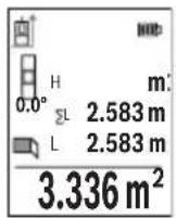 BOSCH GLM 50-27 GC Professional - Mesure de surfaces murales (voir figure H) - 1