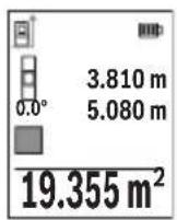 BOSCH GLM 50-27 GC Professional - Yüzey ölçümü - 1