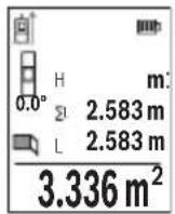 BOSCH GLM 50-27 GC Professional - Měření ploch stěn (viz obrázek H) - 1