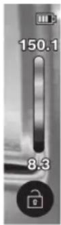 BOSCH GTC 12V-450-13 Professional - Répartition des températures sur l'échelle de températures - 1