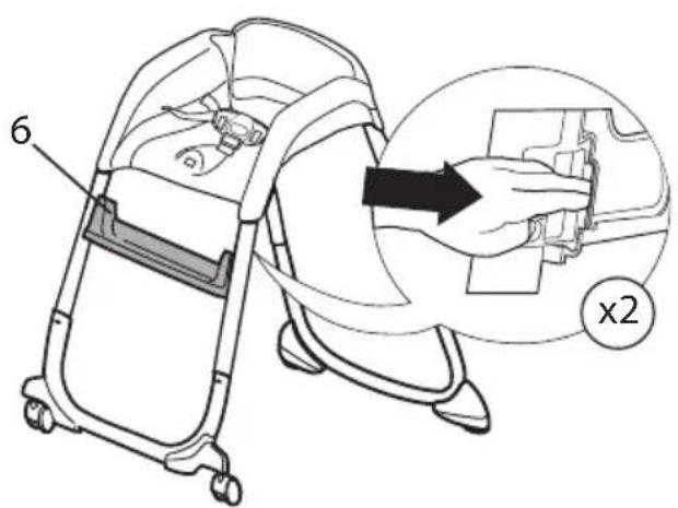 Ingenuity SmartClean - Footrest removal • Eliminación reposapiés Enlèvement des reposepieds - 1