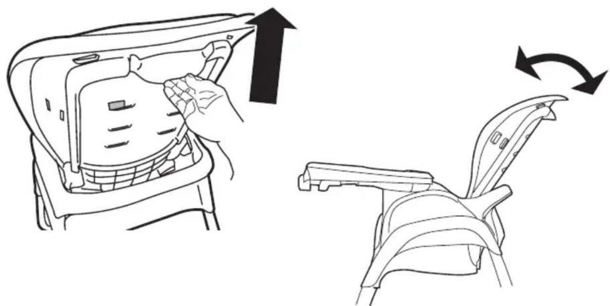 Ingenuity SmartClean - Using the Recline • Usando el Reclinar Utilisation de l'inclinaison du dossier - 1