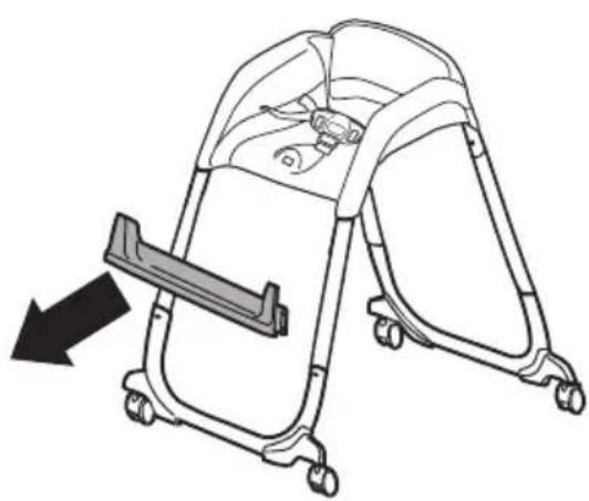 Ingenuity SmartClean Trio Elite - Footrest removal • Eliminación reposapiés Enlèvement des reposepieds - 2
