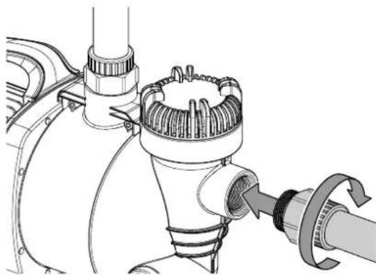 TROTEC TGP 1005 ESF - Raccordement de la conduite d'aspiration - 2
