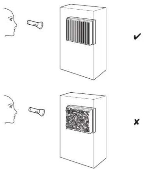 TROTEC PAE 11 B - Contrôle visuel de l'intérieur de l'appareil pour détecter des encrassements - 1