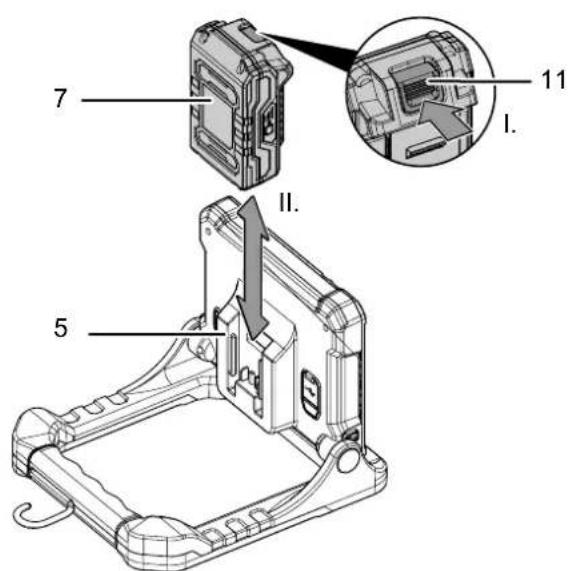 TROTEC PWLS 15-20V - Extraction de la batterie - 1