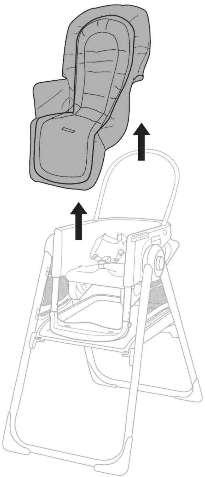 Ingenuity Proper Positioner Create Up - Folding the High Chair • Cómo plegar la trona Pliage de la chaise haute • Zusammenklappen des Hochstuhls Składanie krzesełka do karmienia • Istruzioni per ripiegare il seggiolone • De kinderstoel inklappen - 9
