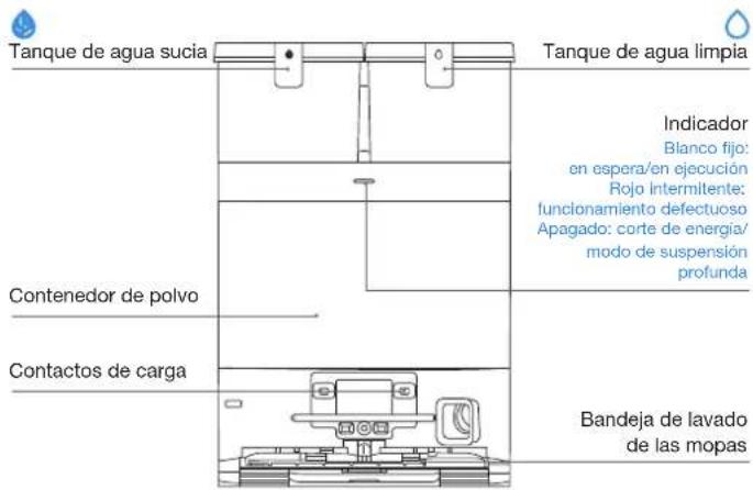 ECOVACS DEEBOT X8 PRO OMNI - Vista frontal de la estación OMNI - 1