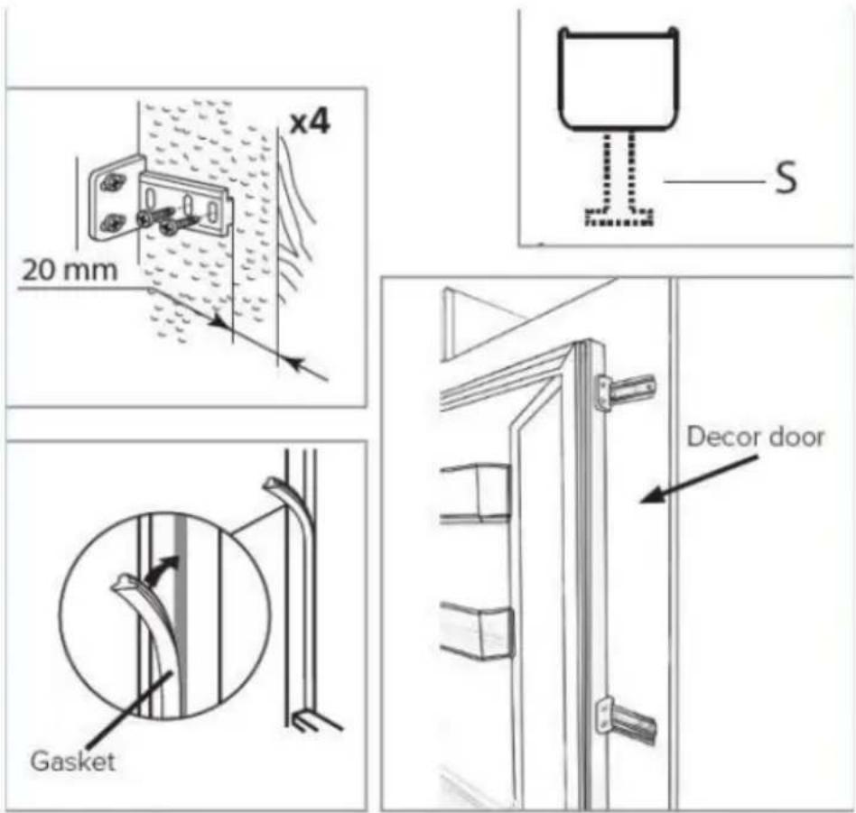 NODOR NorFrost HAIL 177 TNF BI SL - Mounting the fascia doors - 1