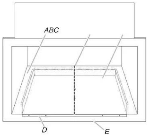 AMANA MTK2227P - Préparation de l'ouverture d'encastrement - 1