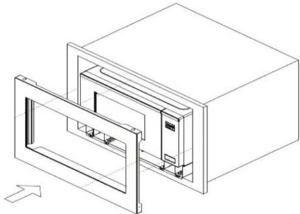 AMANA MTK1630P - Instalación del marco del juego de moldura - 1
