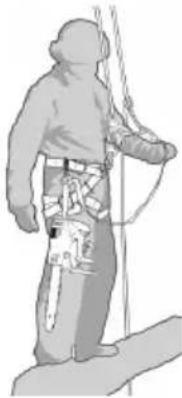 ALPINA APR 25 C - Priprave pred uporabo motorne žage na drevesu - 1