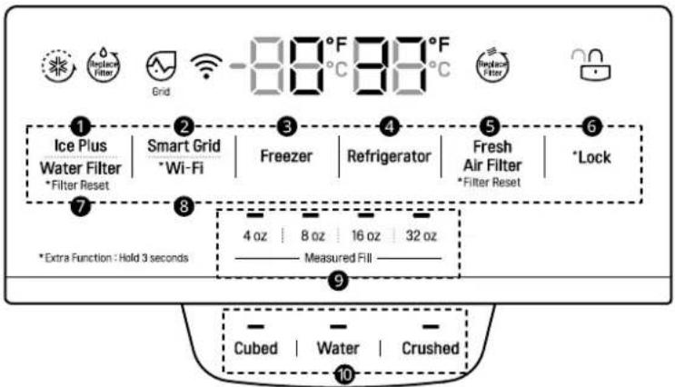 LG LF26C8210S - Panel de control exterior - 1