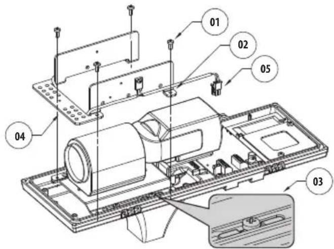 Videotec UPTHT01 - Bausatz für motorisierte Optiken - 4