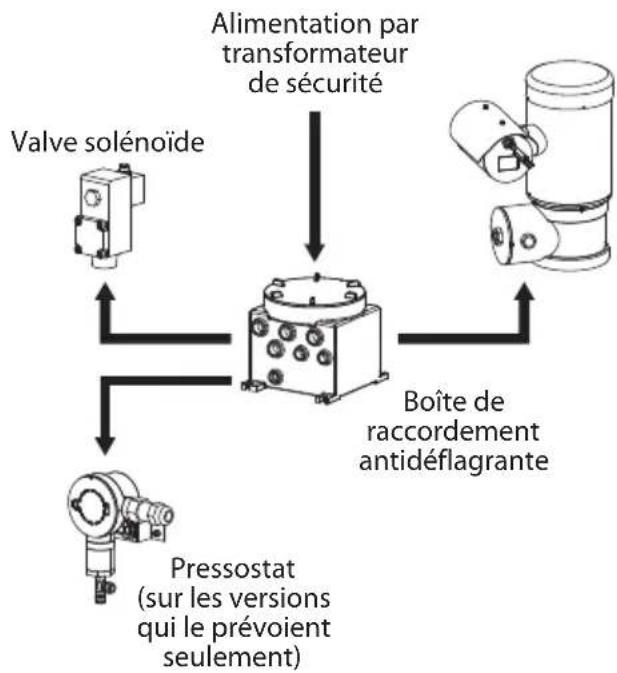 Videotec WASEX - Branchement au PTZ (MAXIMUS MPX, MAXIMUS MPX SERIES2) - 2
