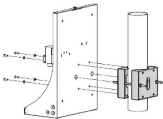 Videotec WASEX - Fixing with corner adaptor module or pole - 2