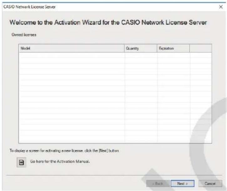 CASIO Activation - Haga cli en [License registration or status check]. - 1