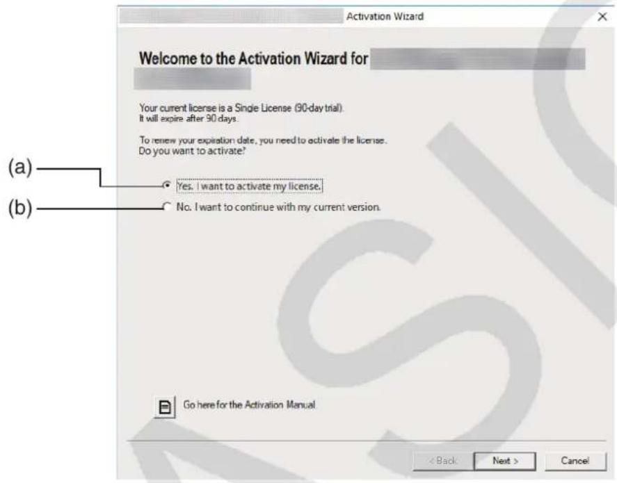 CASIO Activation - Start up the software. - 1