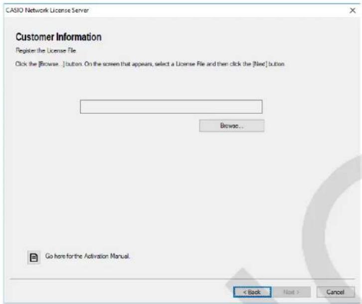CASIO Activation - Para activar cuando dispone de una connexion de Internet, pero no pueda acceder al(servidor deactivacion - 3